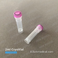 PC Plastic Cryovials 2ml Lab Usa CE